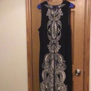 Black/Tan INC Size 3x Sheath Dress with zipper